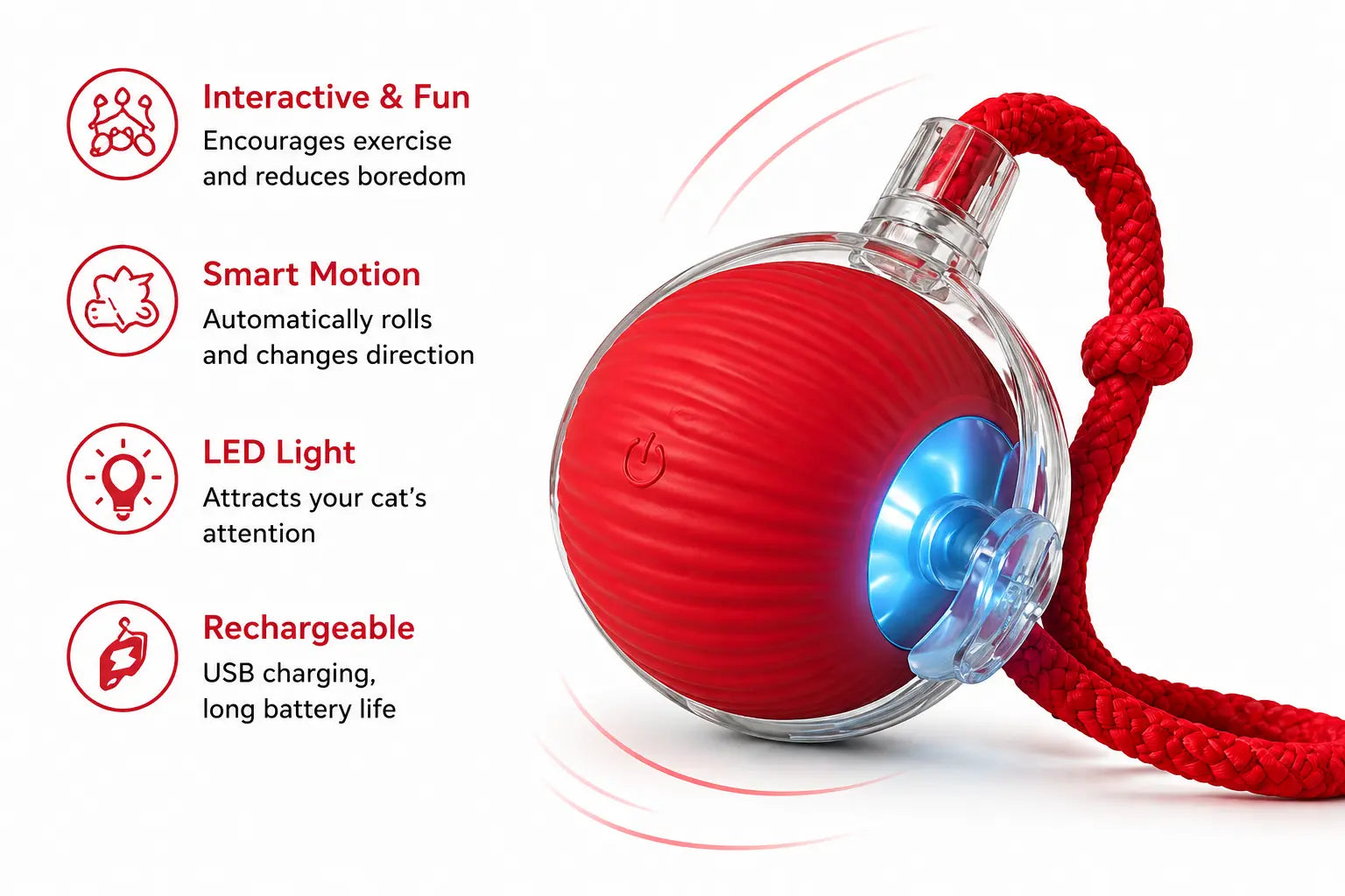 SmartBall™ – Interactive Cat Toy Velmoura
