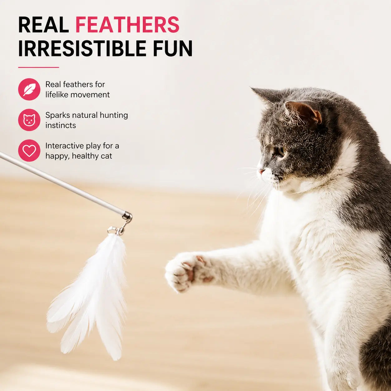 FeatherPlay™ – Interactive Suction Cup Cat Toy Velmoura
