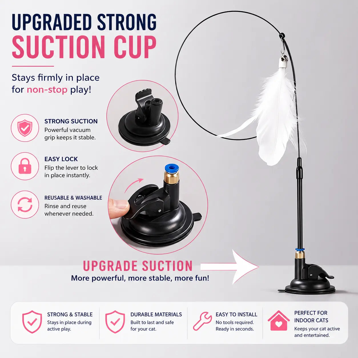 FeatherPlay™ – Interactive Suction Cup Cat Toy Velmoura
