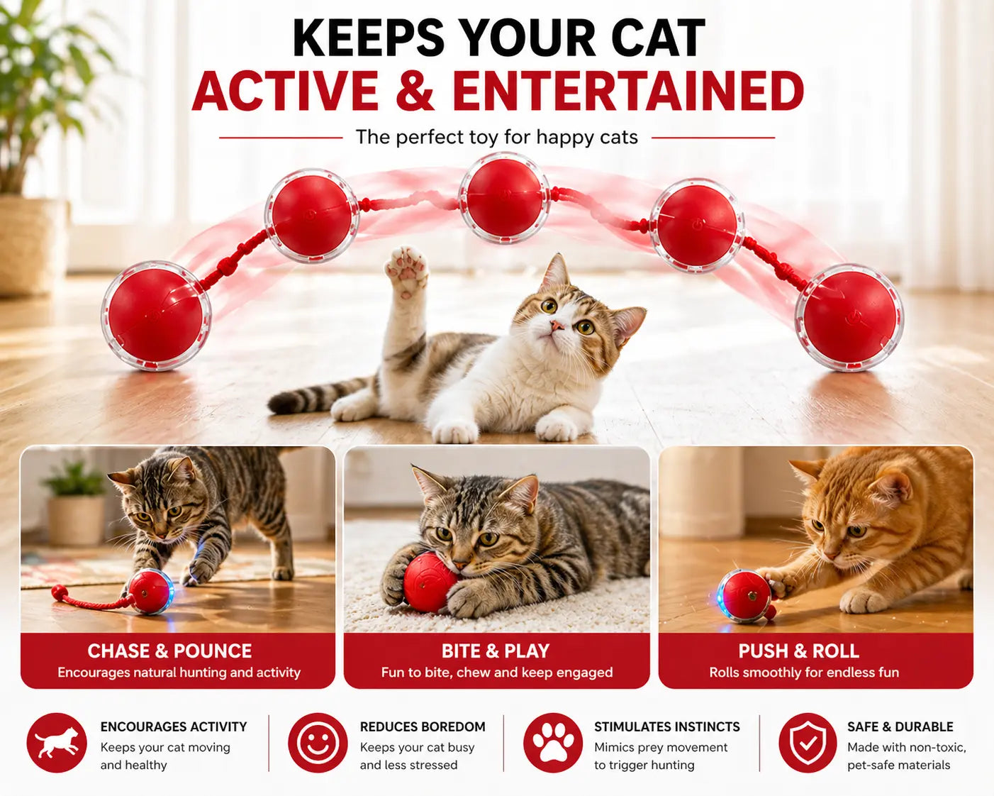 SmartBall™ – Interactive Cat Toy Velmoura