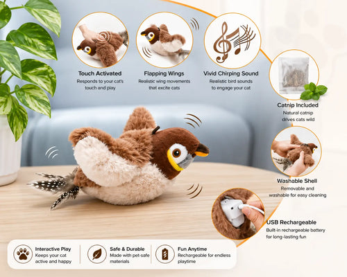 FlappyBird™ - Interactive Cat Toy 🐈 Velmoura